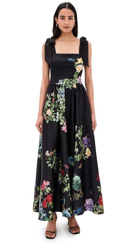 alice + olivia Oriana Drop Waist Dress VENUS FLORAL