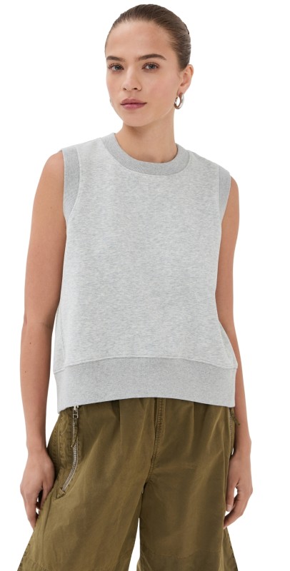 CO Sleeveless Sweatshirt Heathered Grey