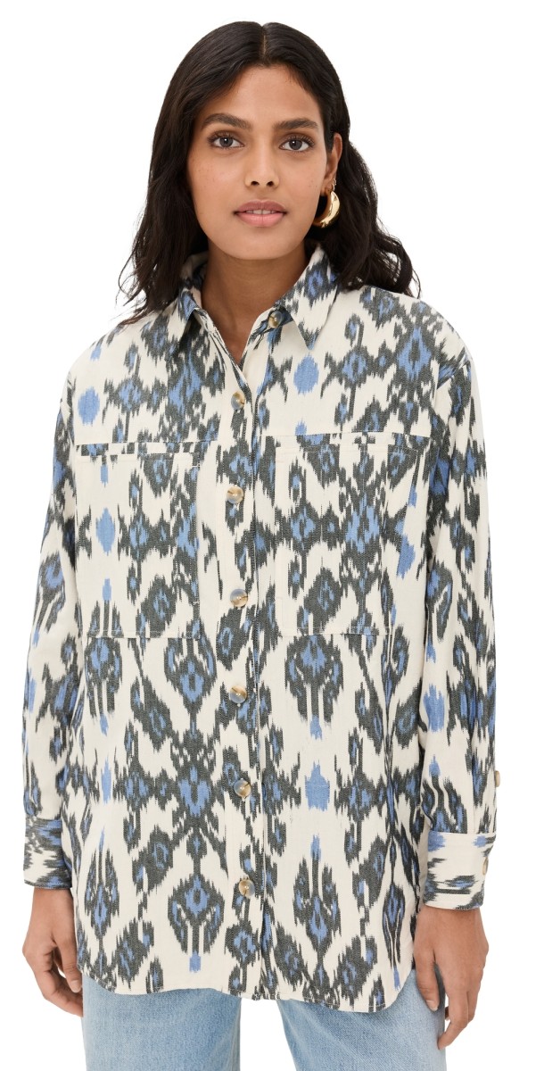 Ulla Johnson Cassia Button Down Celeste