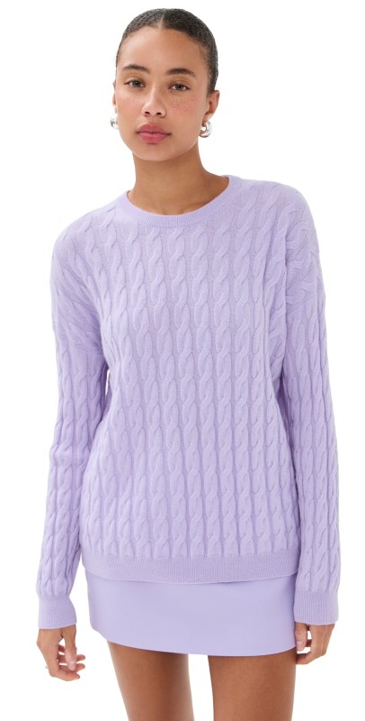 LISA YANG Martinia Cashmere Sweater Lavender Dew