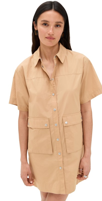 LE BOP Mariette Utility Dress Tan