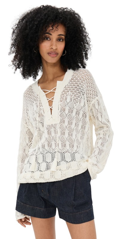 A. L.C. Keri Sweater Off White