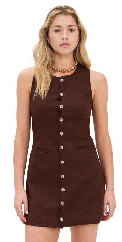 Seven Wonders Stella Mini Dress Chocolate