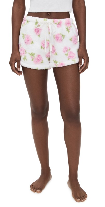 PJ Salvage Let's Get Cozy Shorts Ivory