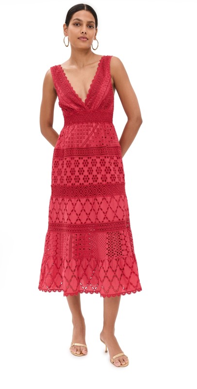 Temptation Positano Paglia Dress Red