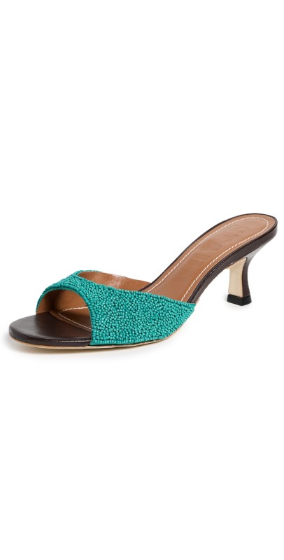 STAUD Brigitte Mules Teal