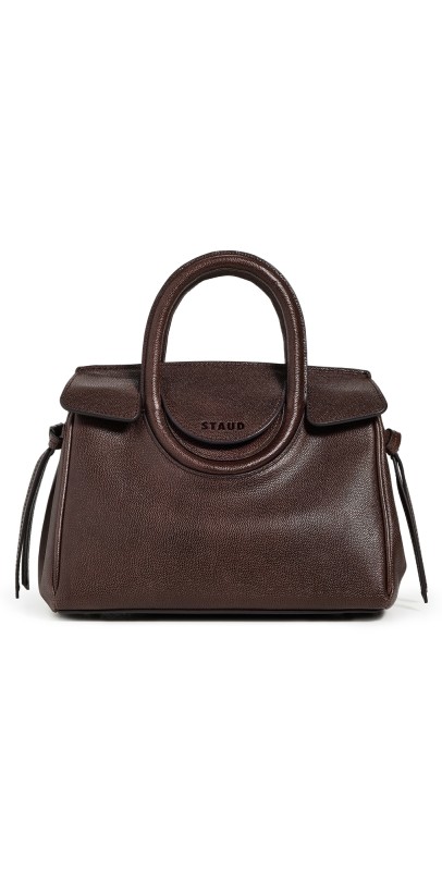 STAUD Maude Mini Carryall Purse Espresso