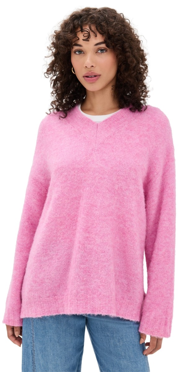 American Vintage East Sweater Rose Bubble Chine