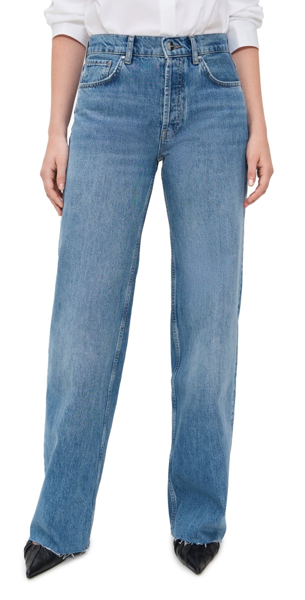 ANINE BING Hugh Jeans Panama Blue