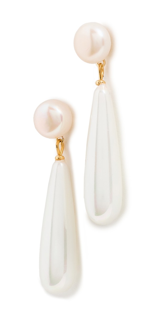 SHASHI Linnea Pearl Earrings Pearl