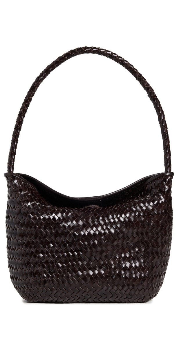 Madewell Woven Shoulder Bag Coffee Bea
