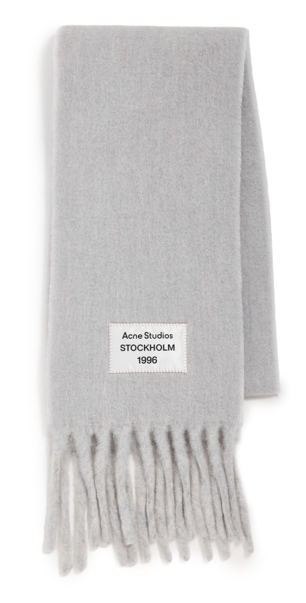 Acne Studios Volly Alpaca Scarf Grey/Light Grey