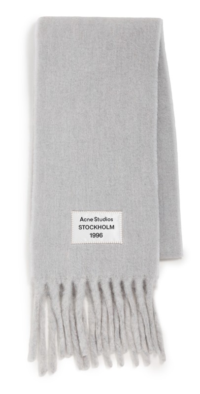 Acne Studios Volly Alpaca Scarf Grey/Light Grey