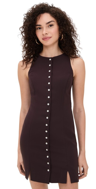 Amanda Uprichard Oliviera Dress Cocoa