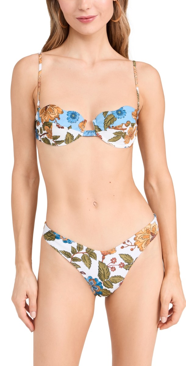 FARM Rio Garden Scarf Underwire Bikini Top Garden Scarf Mix