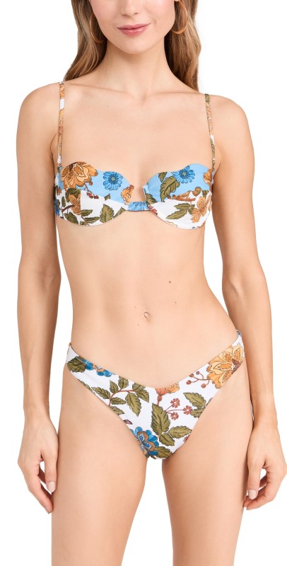 FARM Rio Garden Scarf Underwire Bikini Top Garden Scarf Mix