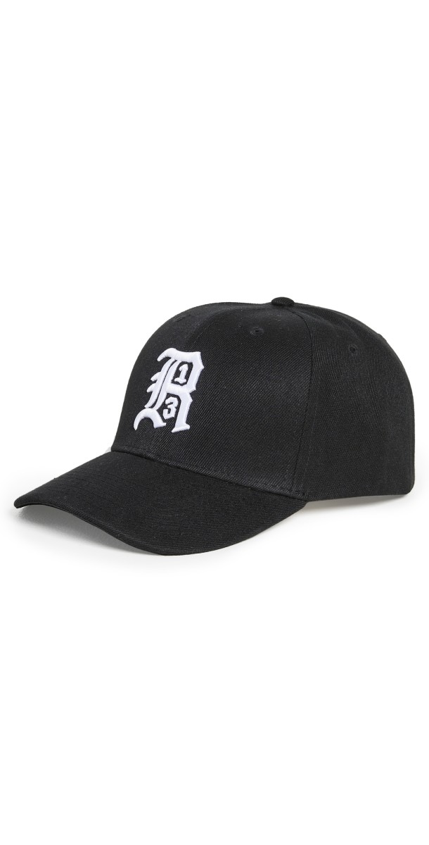 R13 R13 Baseball Cap Black/Whit