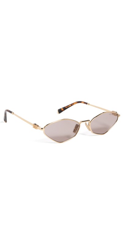 Miu Miu Regard Sunglasses Gold