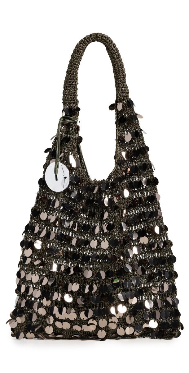 JW Anderson Sequin Hobo Bag Gunmetal