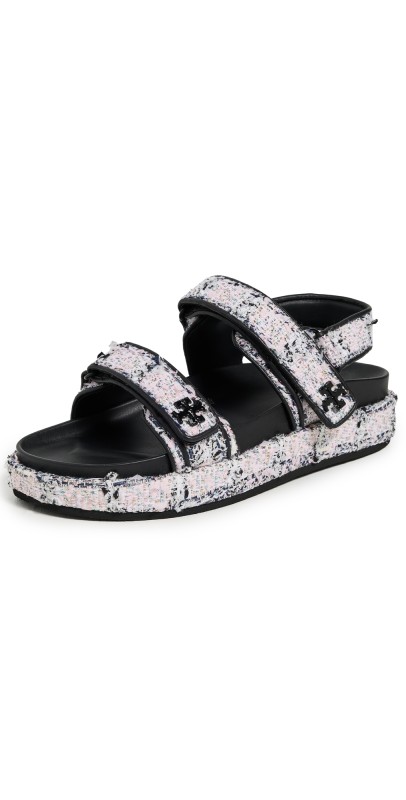 Tory Burch Kira Sport Sandals Pink/Black Multi