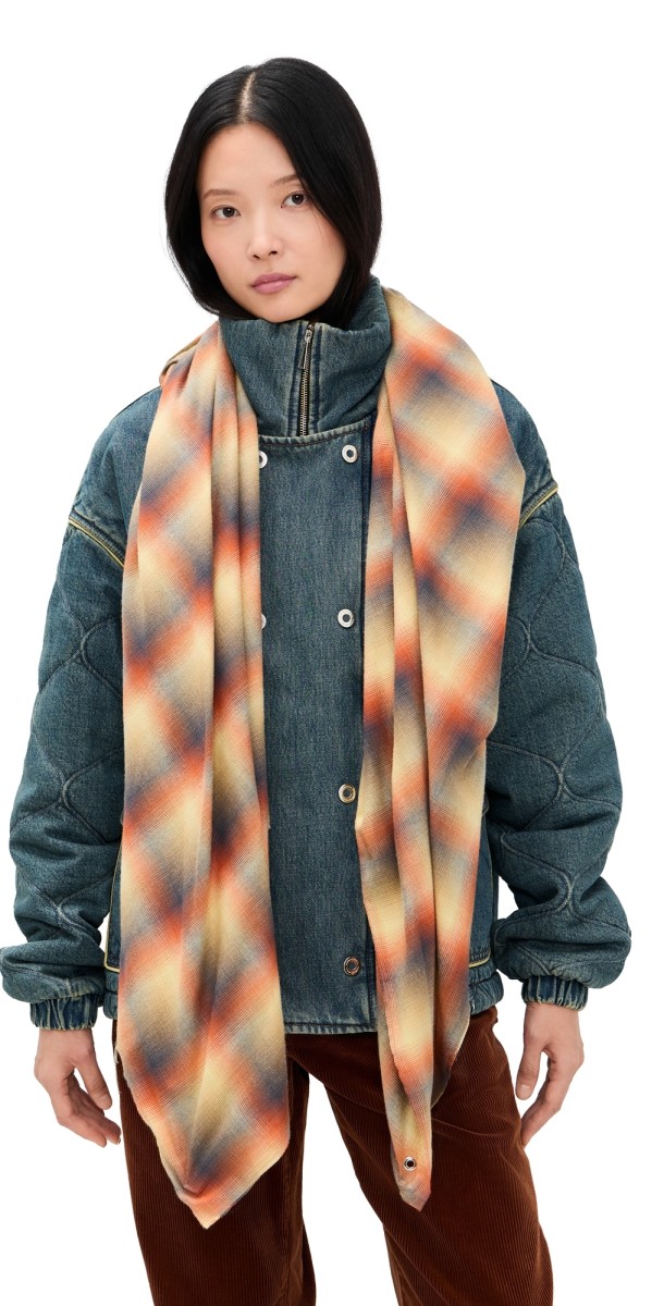 Marbell Kate Denim Jacket with Scarf Dirty Wash