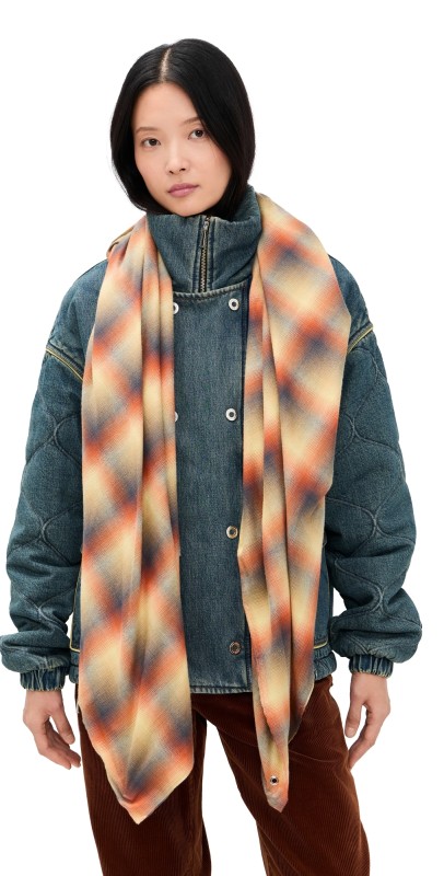 Marbell Kate Denim Jacket with Scarf Dirty Wash