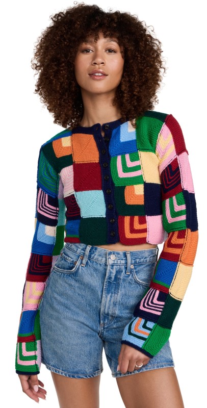 RE/DONE Patchwork Cardigan Multi