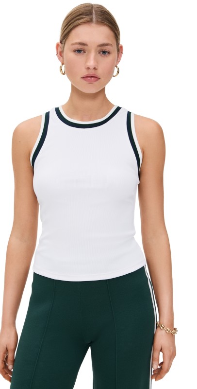 The Upside Kirsty Rib Tank Top White