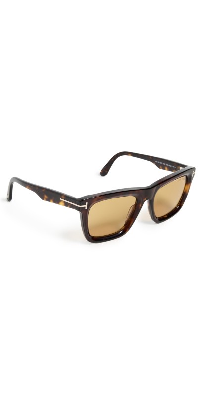 Tom Ford Lelio Sunglasses Dark Havana/Vintage Brow