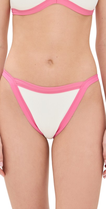 LSPACE Mackenzie Bikini Bottoms Bubblegum Pink/Cream