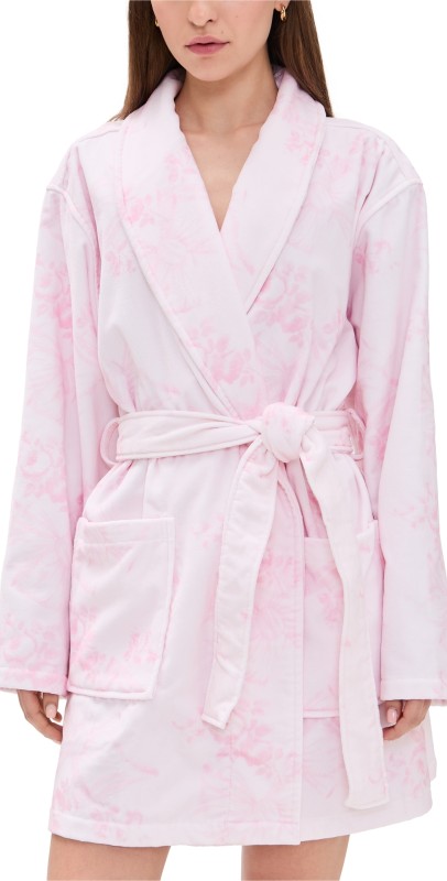 LoveShackFancy Indie Robe Peach Fuzz