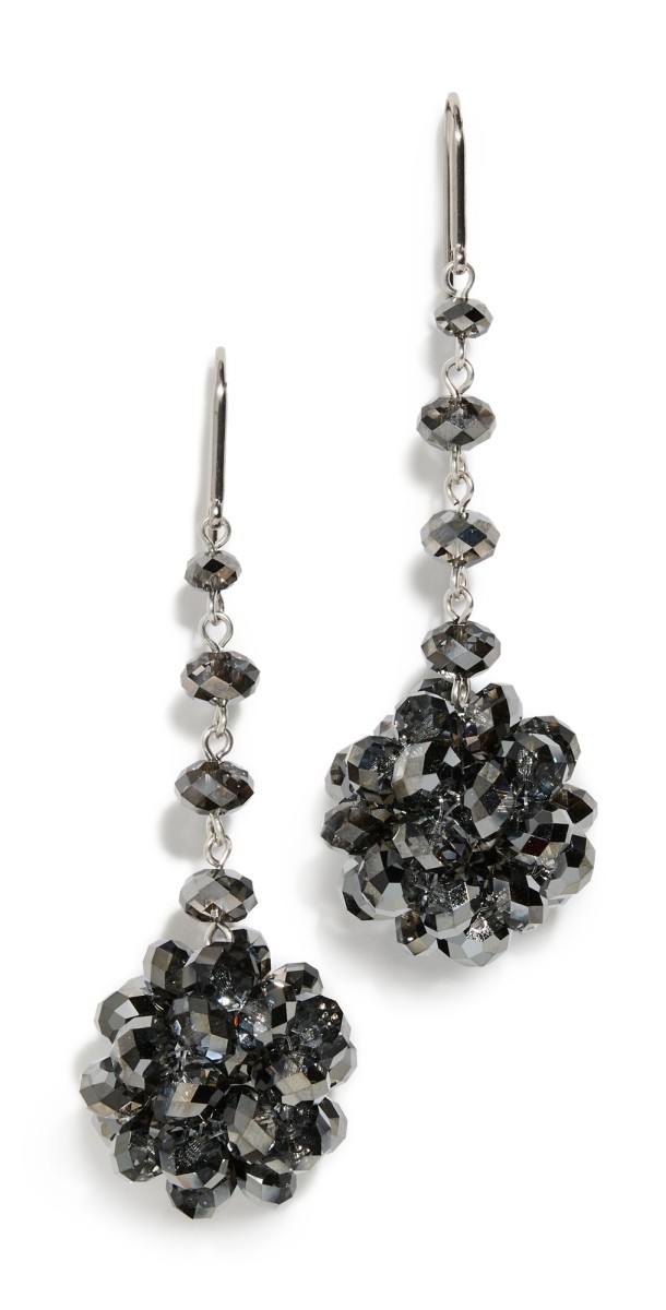 Isabel Marant Pendant Earrings Anthracite/Silver