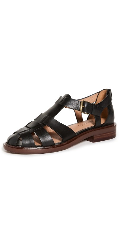 Madewell The Rina Fisherman Flat True Black