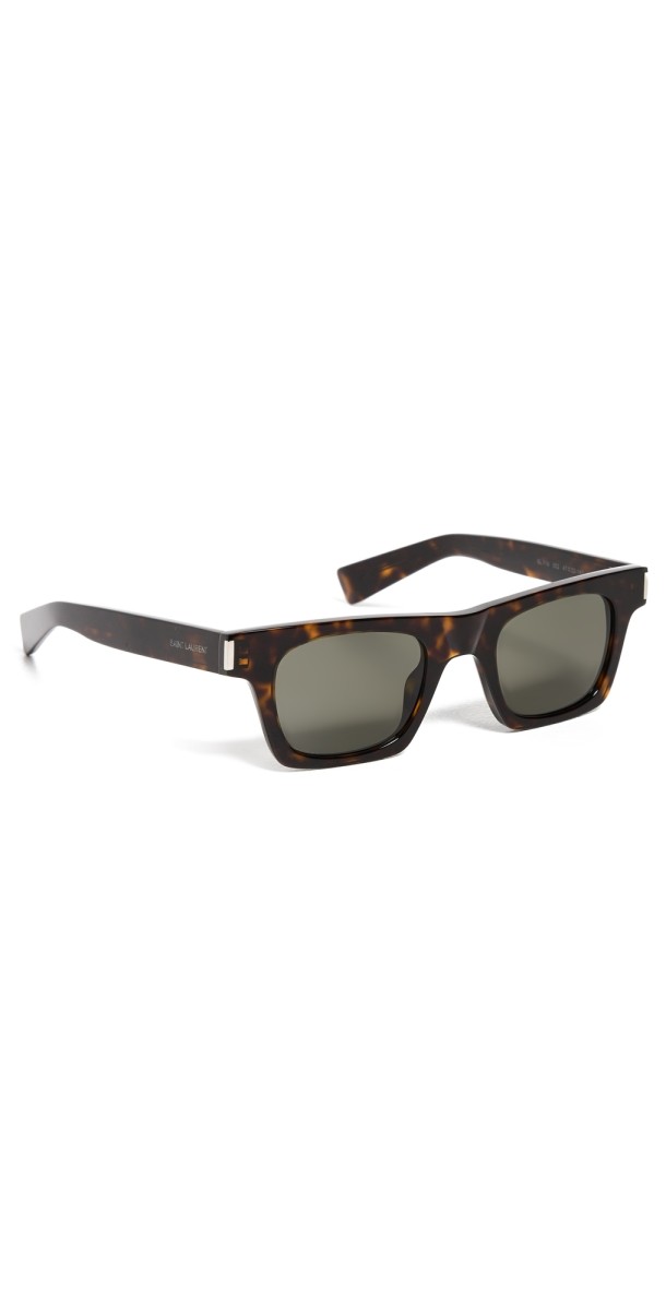 Saint Laurent SL 719 Sunglasses Havana-Havana-Grey