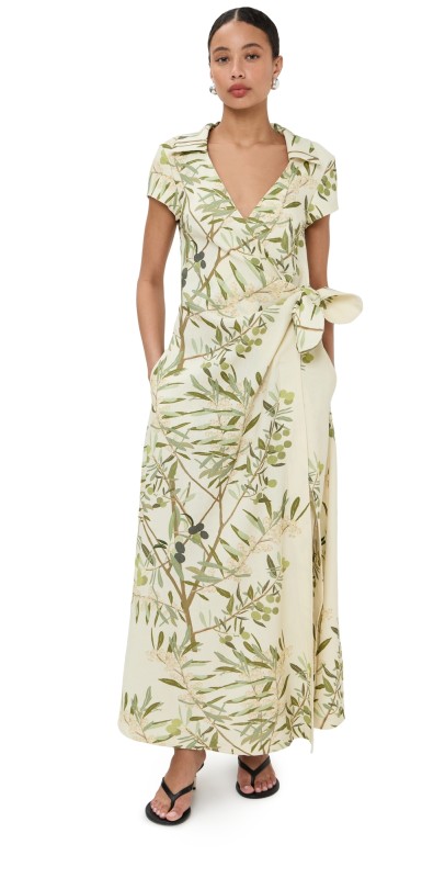 Bernadette Mara Dress Olive Tree/Butter