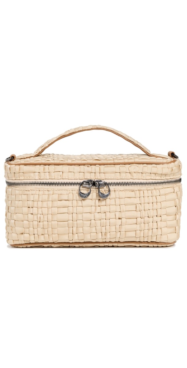 Maria La Rosa Mini Beauty Cosmetic Case Natural