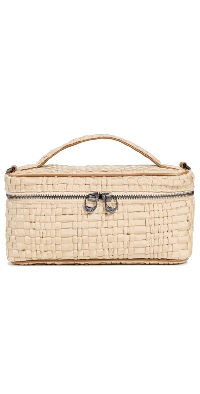 Maria La Rosa Mini Beauty Cosmetic Case Natural