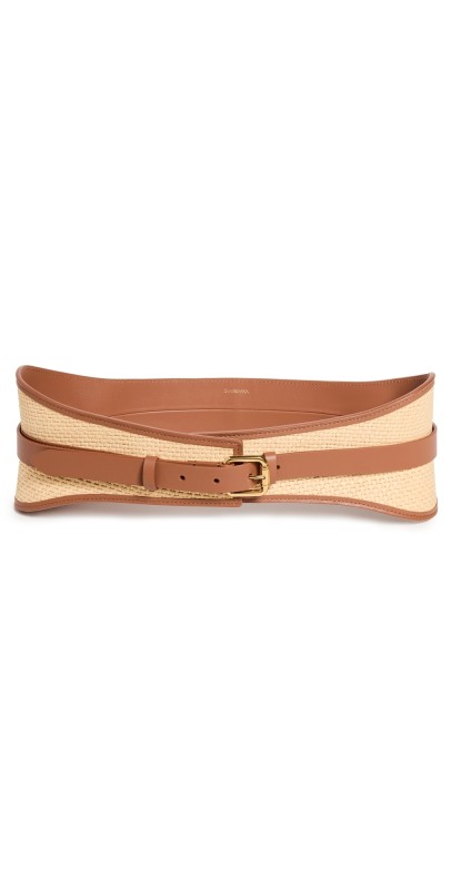 Zimmermann Raffia Belt 100 Natural/Tan
