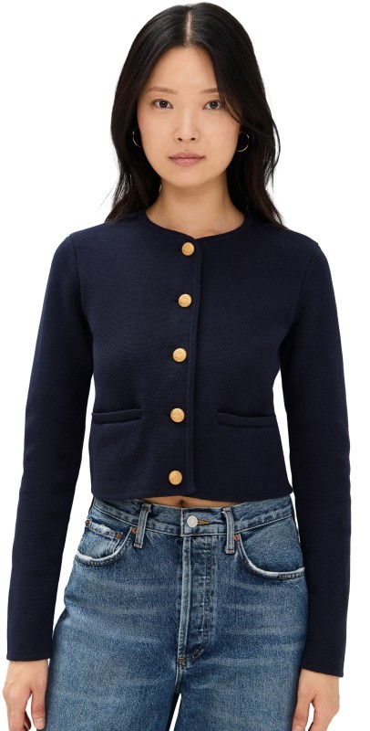 Joe's Jeans The Talia Cardigan Jacket Blue Black