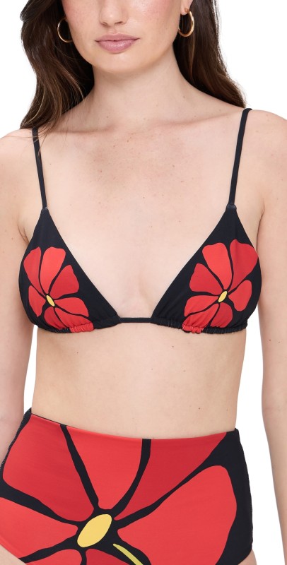 Cala de la Cruz Rio Bikini Top Camelliacarmin