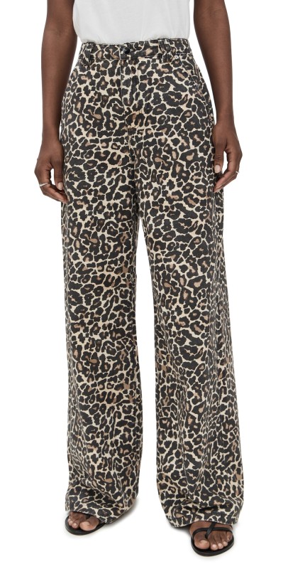 VRG GRL Zia Denim Jeans Leopard