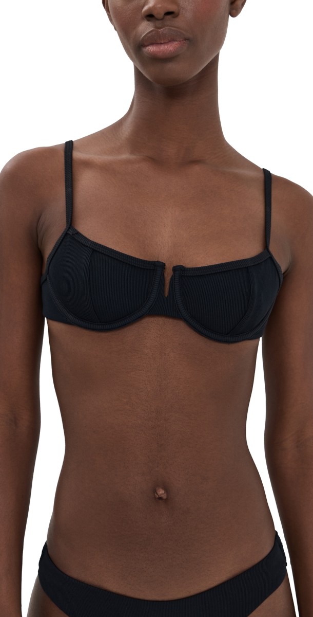 LSPACE Hunter Bikini Top Black