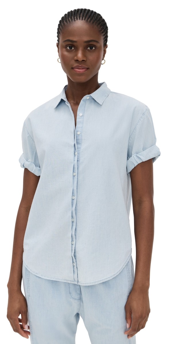 XIRENA Channing Shirt Air Blue
