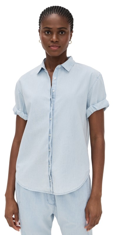 XIRENA Channing Shirt Air Blue