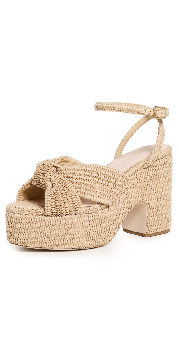 Loeffler Randall Chunky Platform Sandals Natural