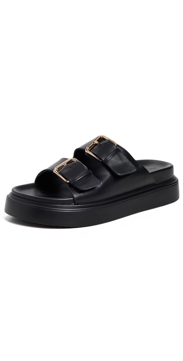 Tony Bianco Jagger Sandals Black Nappa