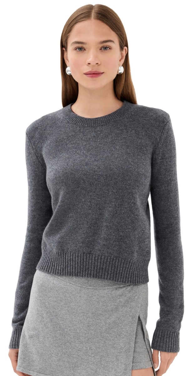 LISA YANG Mable Cashmere Sweater Graphite