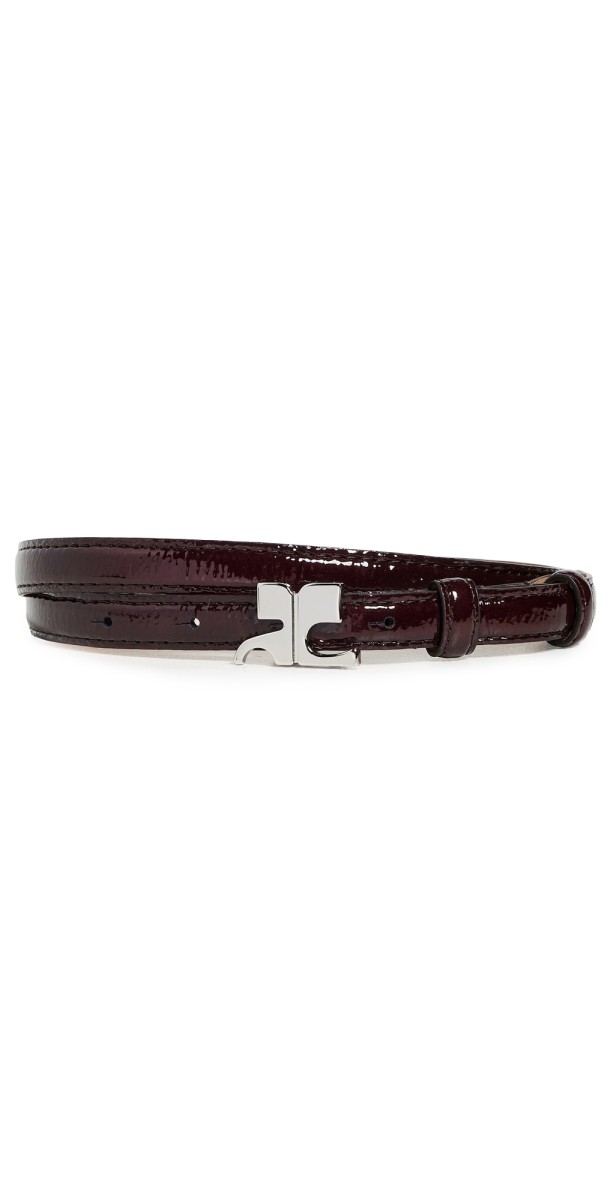 Courrèges Ac Naplack 15mm Belt Black