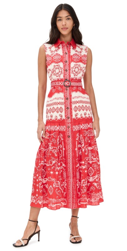 SALONI Nya Dress Vermillion Riviera Plmt