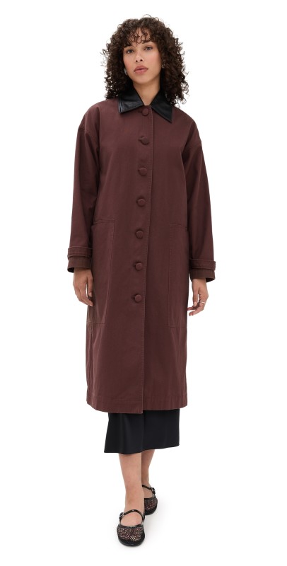 LE BOP Karla Long Utility Jacket Mocha
